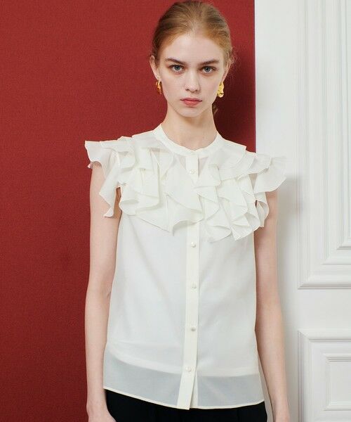 allureville / アルアバイル シャツ・ブラウス | 【LOULOU WILLOUGHBY】ラッフルボリュームブラウス | 詳細1