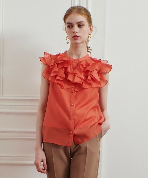 allureville / アルアバイル シャツ・ブラウス | 【LOULOU WILLOUGHBY】ラッフルボリュームブラウス | 詳細9