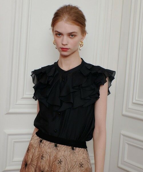 allureville / アルアバイル シャツ・ブラウス | 【LOULOU WILLOUGHBY】ラッフルボリュームブラウス | 詳細20