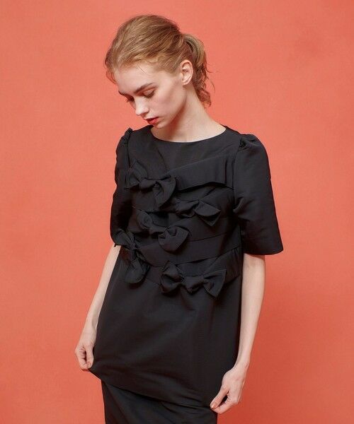 allureville / アルアバイル シャツ・ブラウス | 【LOULOU WILLOUGHBY】ランダムリボンタフタブラウス | 詳細11