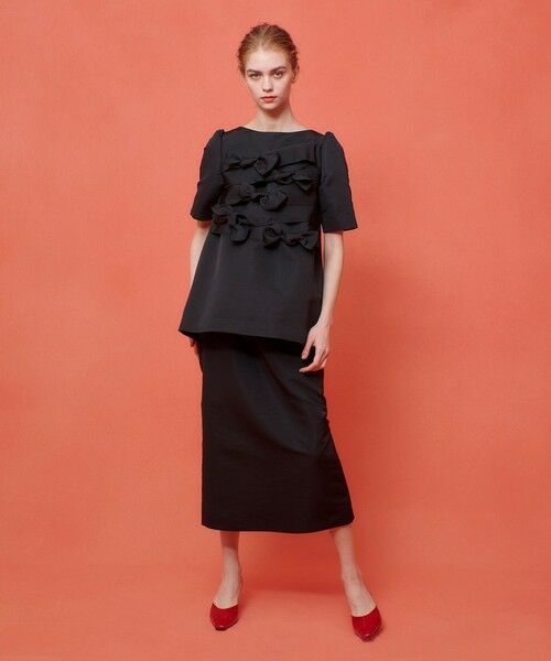 allureville / アルアバイル シャツ・ブラウス | 【LOULOU WILLOUGHBY】ランダムリボンタフタブラウス | 詳細13