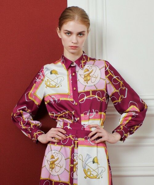 allureville / アルアバイル シャツ・ブラウス | 【LOULOU WILLOUGHBY】RATTIジョッキープリントシャツブラウス | 詳細2