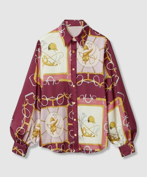 allureville / アルアバイル シャツ・ブラウス | 【LOULOU WILLOUGHBY】RATTIジョッキープリントシャツブラウス | 詳細5