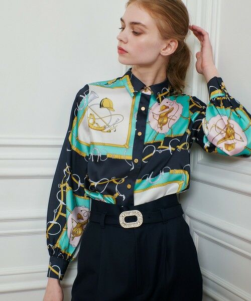 allureville / アルアバイル シャツ・ブラウス | 【LOULOU WILLOUGHBY】RATTIジョッキープリントシャツブラウス | 詳細10