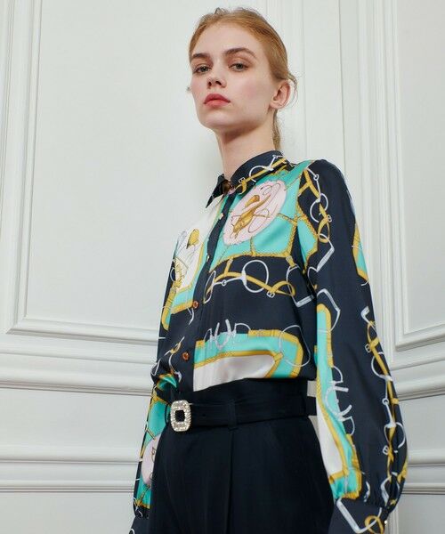 allureville / アルアバイル シャツ・ブラウス | 【LOULOU WILLOUGHBY】RATTIジョッキープリントシャツブラウス | 詳細12