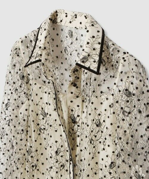 allureville / アルアバイル シャツ・ブラウス | 【LOULOU WILLOUGHBY】フロッキードットレースブラウス | 詳細8