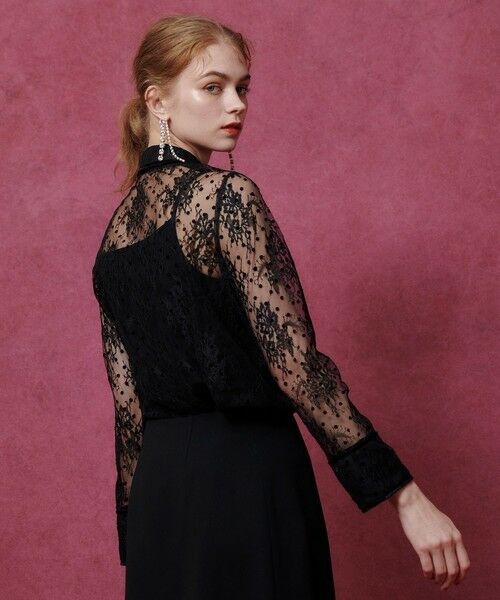 allureville / アルアバイル シャツ・ブラウス | 【LOULOU WILLOUGHBY】フロッキードットレースブラウス | 詳細14