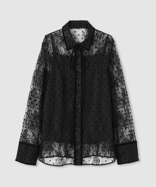 allureville / アルアバイル シャツ・ブラウス | 【LOULOU WILLOUGHBY】フロッキードットレースブラウス | 詳細15