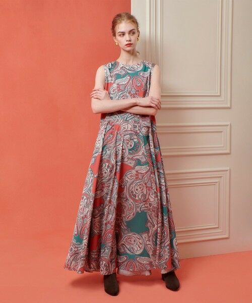 allureville / アルアバイル ロング・マキシ丈ワンピース | 【LOULOU WILLOUGHBY】RATTIペイズリーフレアワンピース | 詳細5