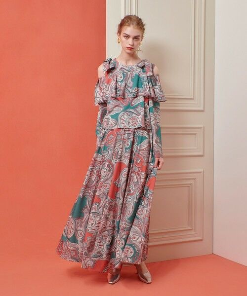 allureville / アルアバイル ロング・マキシ丈ワンピース | 【LOULOU WILLOUGHBY】RATTIペイズリーフレアワンピース | 詳細7