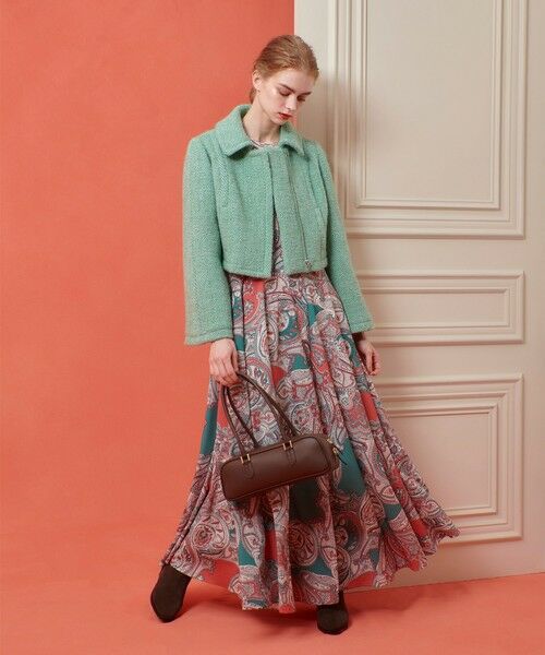 allureville / アルアバイル ロング・マキシ丈ワンピース | 【LOULOU WILLOUGHBY】RATTIペイズリーフレアワンピース | 詳細8