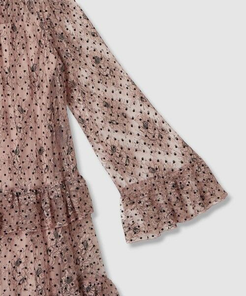 allureville / アルアバイル ロング・マキシ丈ワンピース | 【LOULOU WILLOUGHBY】フロッキードットレースワンピース | 詳細10