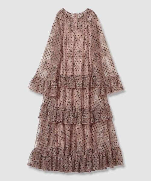 allureville / アルアバイル ロング・マキシ丈ワンピース | 【LOULOU WILLOUGHBY】フロッキードットレースワンピース | 詳細7