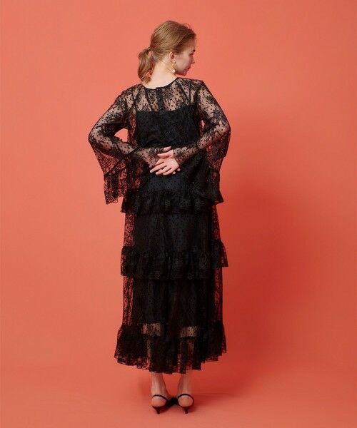 allureville / アルアバイル ロング・マキシ丈ワンピース | 【LOULOU WILLOUGHBY】フロッキードットレースワンピース | 詳細16