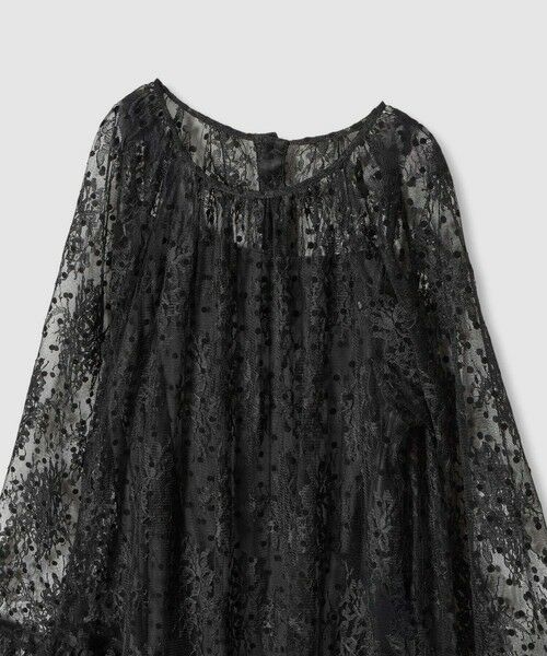 allureville / アルアバイル ロング・マキシ丈ワンピース | 【LOULOU WILLOUGHBY】フロッキードットレースワンピース | 詳細21