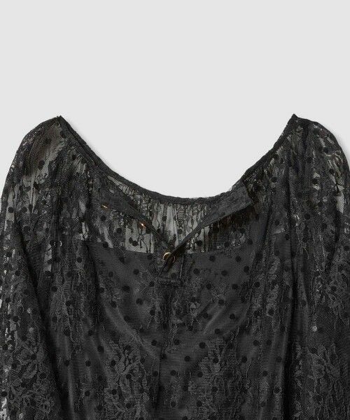 allureville / アルアバイル ロング・マキシ丈ワンピース | 【LOULOU WILLOUGHBY】フロッキードットレースワンピース | 詳細22