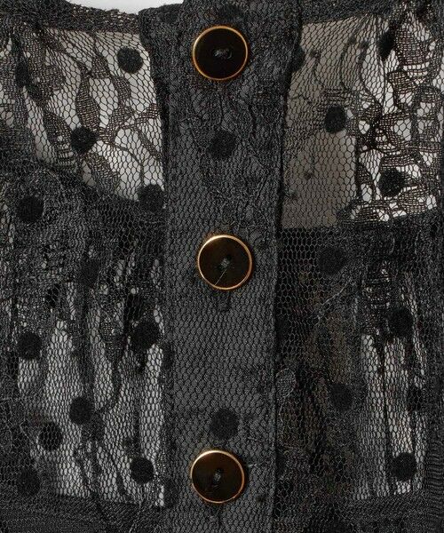 allureville / アルアバイル ロング・マキシ丈ワンピース | 【LOULOU WILLOUGHBY】フロッキードットレースワンピース | 詳細24