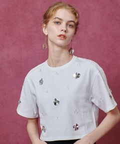 allureville / アルアバイル Tシャツ | 【LOULOU WILLOUGHBY】スパンコールＴシャツ