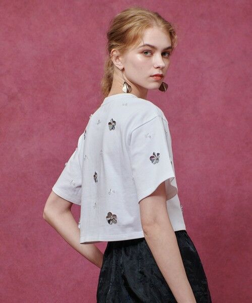 allureville / アルアバイル Tシャツ | 【LOULOU WILLOUGHBY】スパンコールＴシャツ | 詳細2