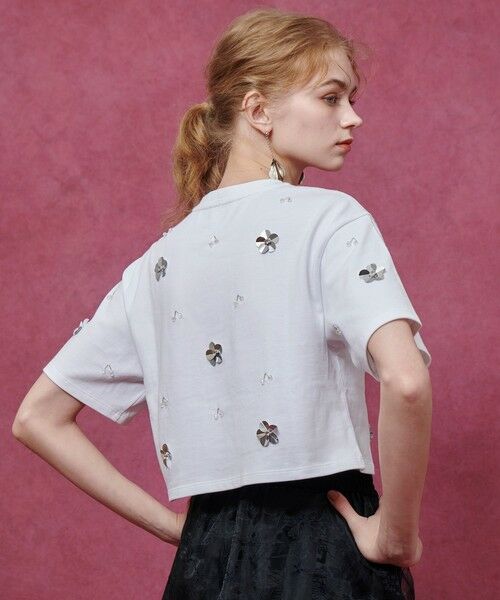 allureville / アルアバイル Tシャツ | 【LOULOU WILLOUGHBY】スパンコールＴシャツ | 詳細3