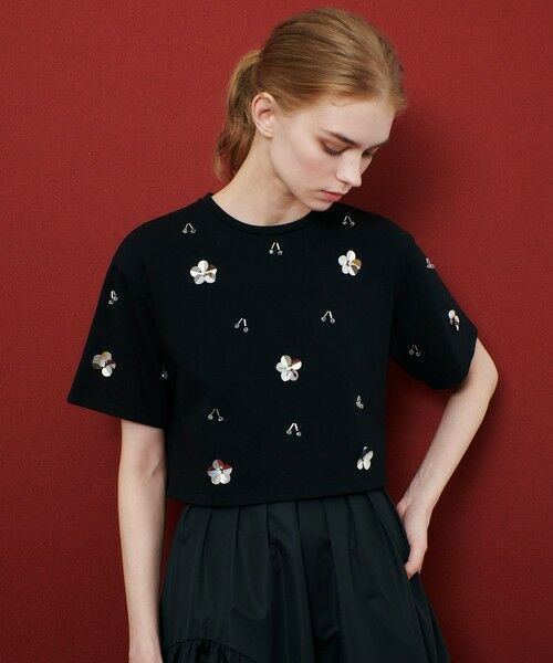 allureville / アルアバイル Tシャツ | 【LOULOU WILLOUGHBY】スパンコールＴシャツ | 詳細9