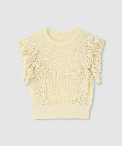 allureville / アルアバイル ニット・セーター | 【LOULOU WILLOUGHBY】レースフリルニットプルオーバー | 詳細6