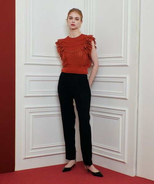 allureville / アルアバイル ニット・セーター | 【LOULOU WILLOUGHBY】レースフリルニットプルオーバー | 詳細12