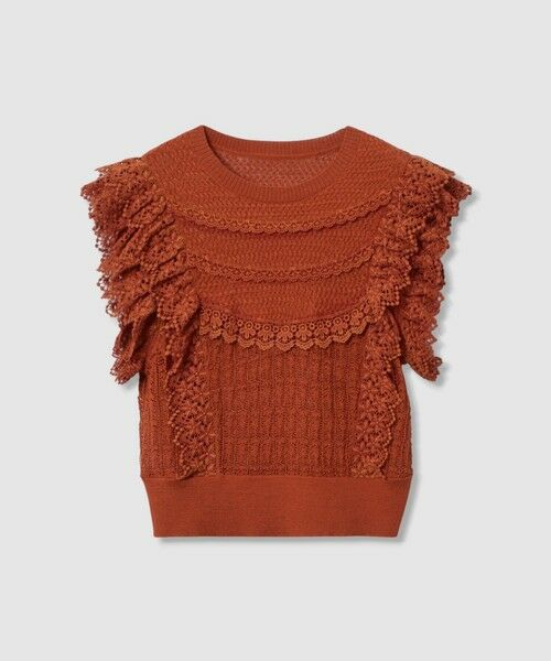 allureville / アルアバイル ニット・セーター | 【LOULOU WILLOUGHBY】レースフリルニットプルオーバー | 詳細13