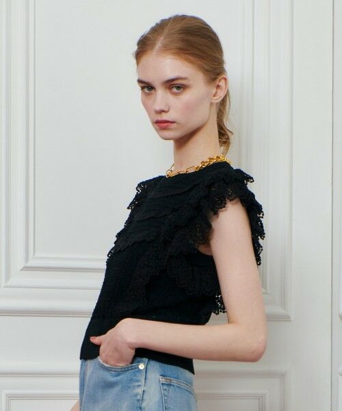 allureville / アルアバイル ニット・セーター | 【LOULOU WILLOUGHBY】レースフリルニットプルオーバー | 詳細17