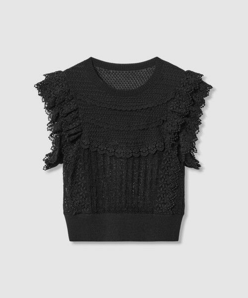 allureville / アルアバイル ニット・セーター | 【LOULOU WILLOUGHBY】レースフリルニットプルオーバー | 詳細20