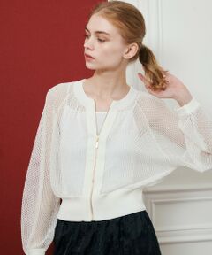 allureville / アルアバイル カーディガン・ボレロ | 【LOULOU WILLOUGHBY】柄編みニットブルゾン