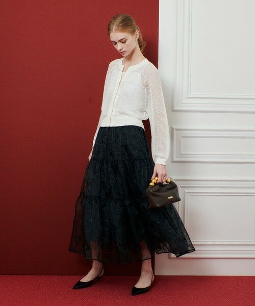 allureville / アルアバイル カーディガン・ボレロ | 【LOULOU WILLOUGHBY】柄編みニットブルゾン | 詳細3