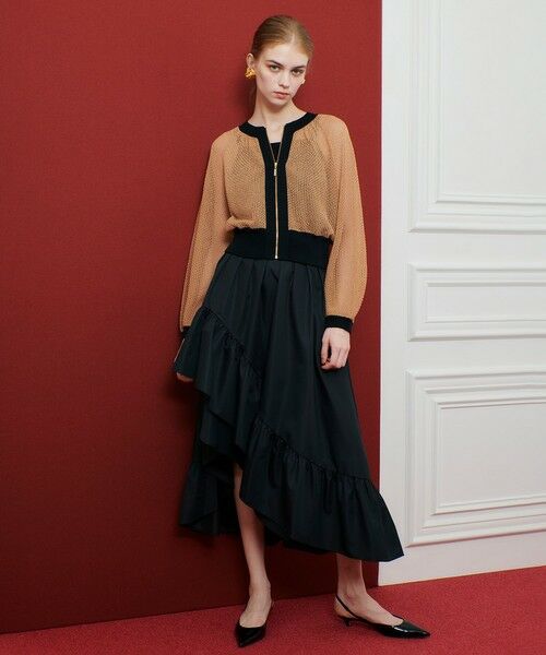 allureville / アルアバイル カーディガン・ボレロ | 【LOULOU WILLOUGHBY】柄編みニットブルゾン | 詳細10