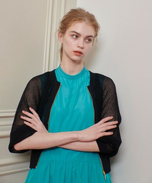 allureville / アルアバイル カーディガン・ボレロ | 【LOULOU WILLOUGHBY】柄編みニットブルゾン | 詳細14