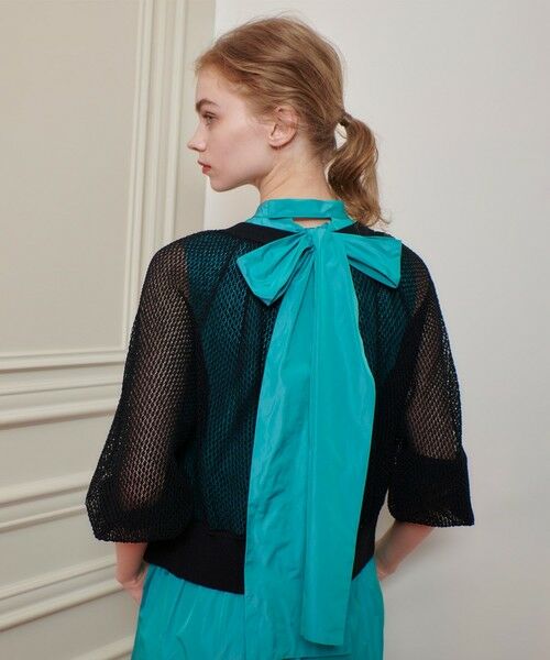 allureville / アルアバイル カーディガン・ボレロ | 【LOULOU WILLOUGHBY】柄編みニットブルゾン | 詳細15