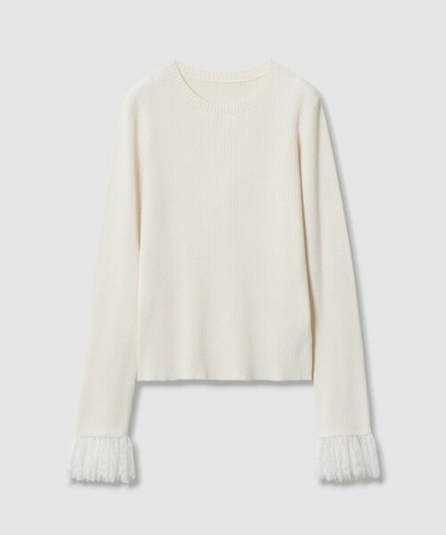 allureville / アルアバイル ニット・セーター | 【LOULOU WILLOUGHBY】スリーブヘムレースプルオーバー | 詳細7