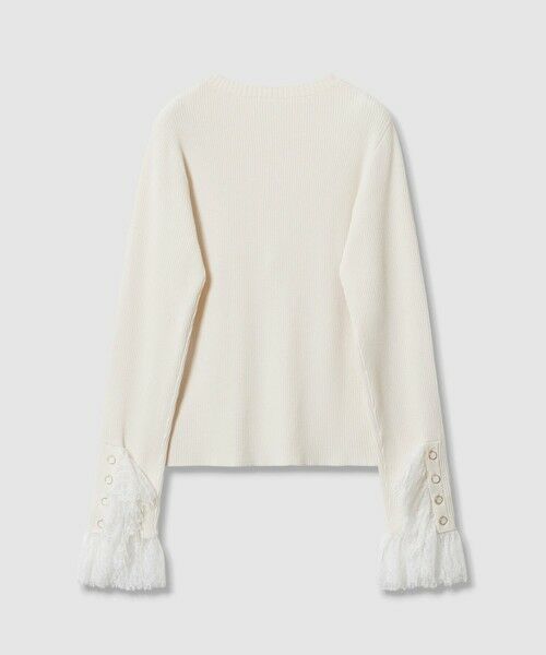 allureville / アルアバイル ニット・セーター | 【LOULOU WILLOUGHBY】スリーブヘムレースプルオーバー | 詳細8