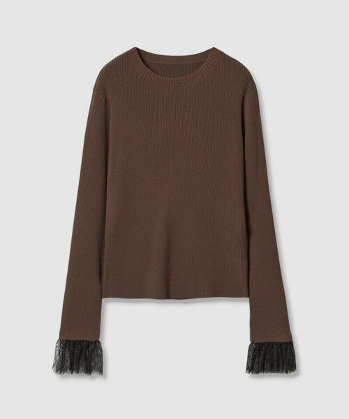 allureville / アルアバイル ニット・セーター | 【LOULOU WILLOUGHBY】スリーブヘムレースプルオーバー | 詳細14