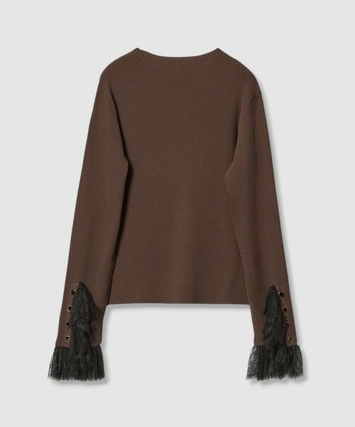 allureville / アルアバイル ニット・セーター | 【LOULOU WILLOUGHBY】スリーブヘムレースプルオーバー | 詳細15