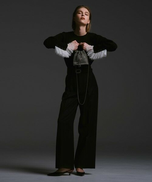 allureville / アルアバイル ニット・セーター | 【LOULOU WILLOUGHBY】スリーブヘムレースプルオーバー | 詳細19