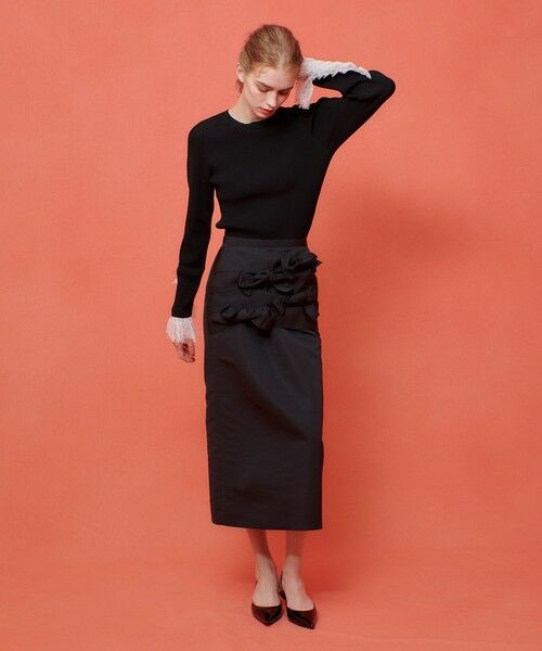 allureville / アルアバイル ニット・セーター | 【LOULOU WILLOUGHBY】スリーブヘムレースプルオーバー | 詳細25