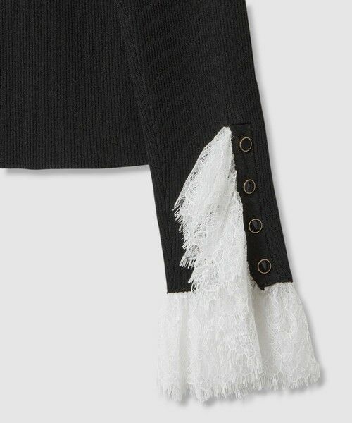 allureville / アルアバイル ニット・セーター | 【LOULOU WILLOUGHBY】スリーブヘムレースプルオーバー | 詳細30