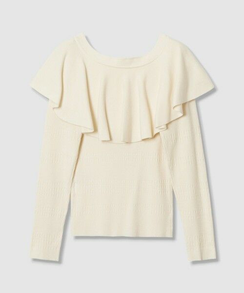 allureville / アルアバイル ニット・セーター | 【LOULOU WILLOUGHBY】ラッフルオフショルプルオーバー | 詳細5