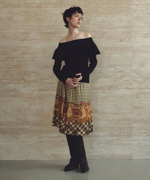 allureville / アルアバイル ニット・セーター | 【LOULOU WILLOUGHBY】ラッフルオフショルプルオーバー | 詳細17