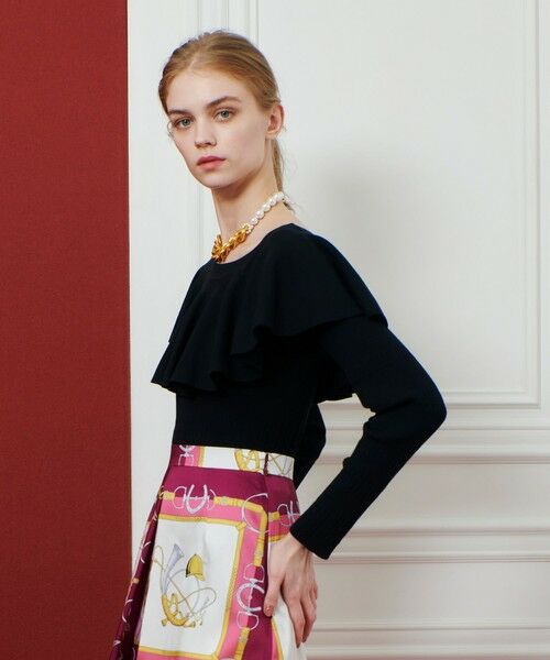 allureville / アルアバイル ニット・セーター | 【LOULOU WILLOUGHBY】ラッフルオフショルプルオーバー | 詳細20