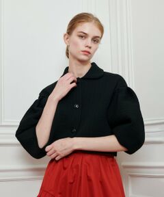 allureville / アルアバイル ニット・セーター | 【LOULOU WILLOUGHBY】ダブルジャガードパフニットジャケット