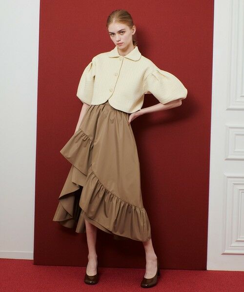 allureville / アルアバイル ニット・セーター | 【LOULOU WILLOUGHBY】ダブルジャガードパフニットジャケット | 詳細3