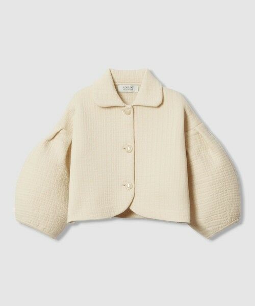 allureville / アルアバイル ニット・セーター | 【LOULOU WILLOUGHBY】ダブルジャガードパフニットジャケット | 詳細4