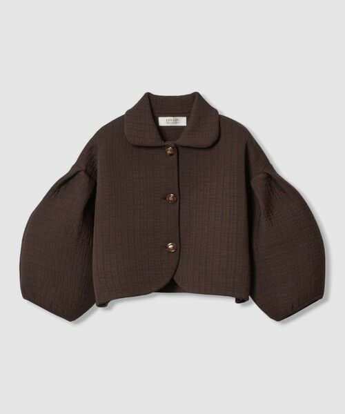 allureville / アルアバイル ニット・セーター | 【LOULOU WILLOUGHBY】ダブルジャガードパフニットジャケット | 詳細12