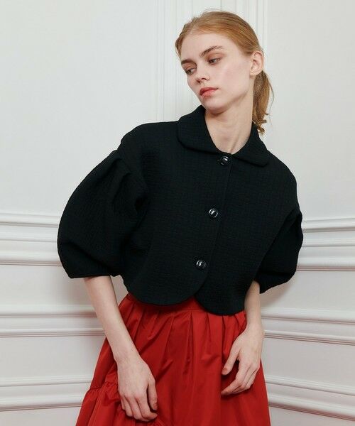 allureville / アルアバイル ニット・セーター | 【LOULOU WILLOUGHBY】ダブルジャガードパフニットジャケット | 詳細17